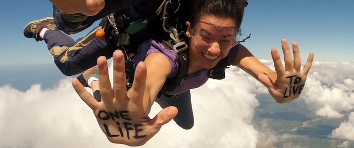Skydive Costa Rica Saut en parachute One Life To Live costa rica vue unique et exceptionnelle pendant le saut en parachute