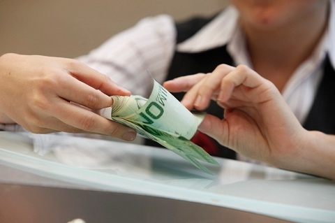 Banque banque, liquide, taux de change, monnaie, devise, colons, euro, dollars,