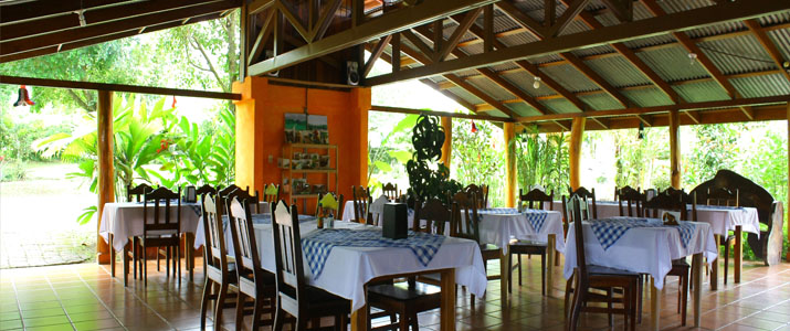 Catarata Ecolodge - Restaurant Catarata Ecolodge Arenal La Fortuna Volcan Nature Jardin Restaurant