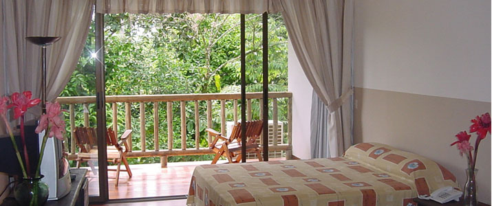 El Bambu - Chambre El Bambu Puerto Viejo de Sarapiqui Hotel Chambre double balcon