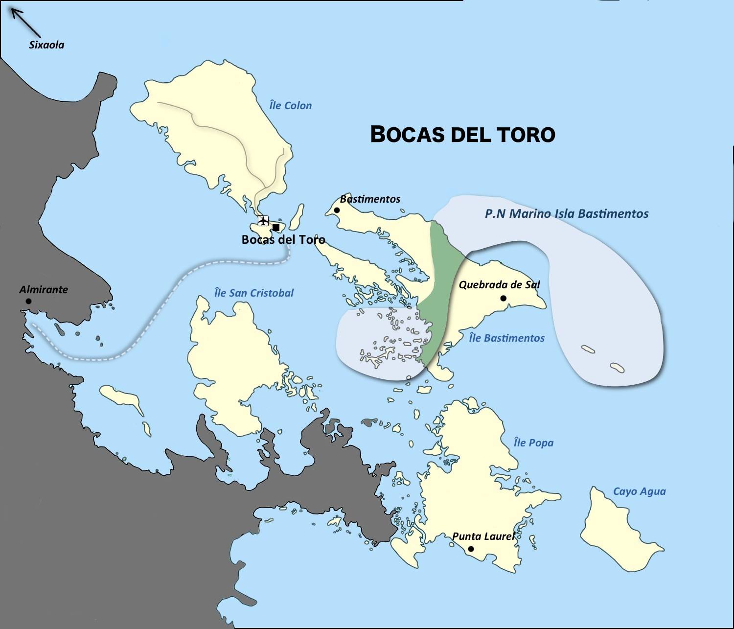 Carte Costa Rica Panama Carte de la region Panama au Costa Rica