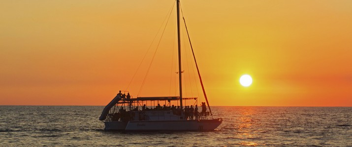 coucher de soleil Sunset Sails Tours