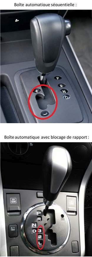 Frein moteur sur boîte automatique