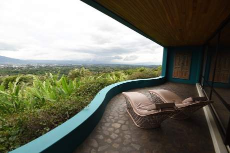Photo de la terrasse d'une chambre Ultra Plus de l'hôtel Xandari