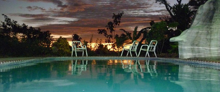 Cerro Lodge Piscine Cerro Lodge Pacifique Centre Hotel Costa Rica Pissine Couché de Soleil
