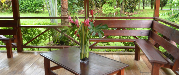 La Anita Rainforest Ranch Hotel Costa Rica Terrasse