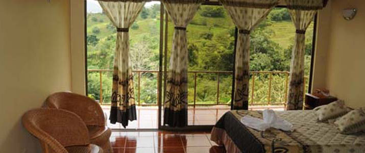 Castillo del Arenal - Chambre double Castillo del Arenal Cabinas El Castillo Volcan Verdure Intérieur Chambre