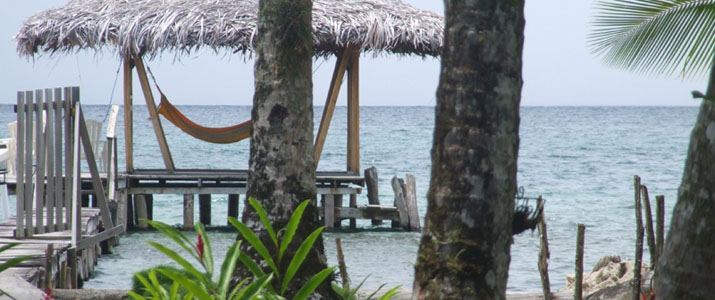 Tierra Verde Panama Bocas del Toro Almirante Isla Carenero Colon Caraïbes Sud Ponton Hamac Océan