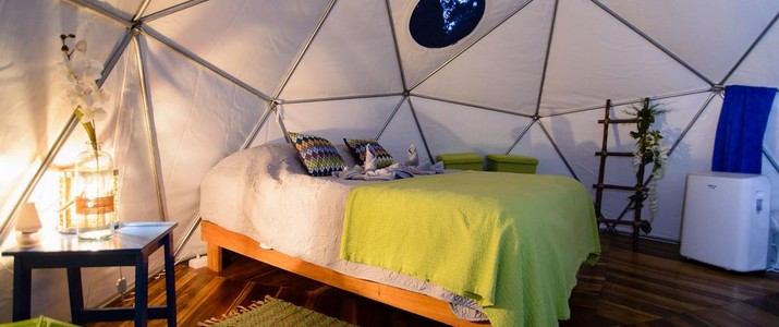Intérieur Dome Chambre Faith Glamping Dome Costa Rica