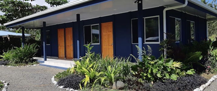 extérieur, batiment, bleu