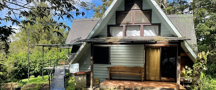 maison, cabine, nature