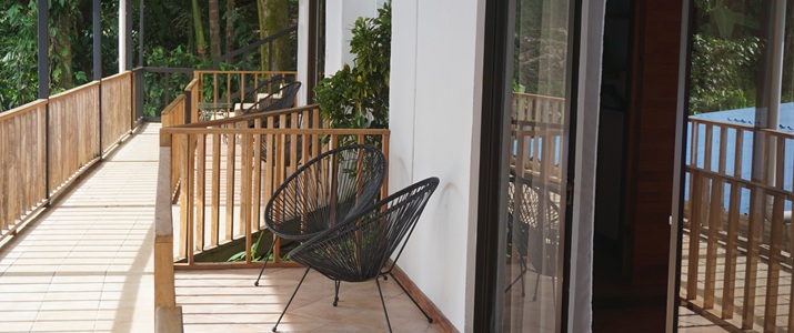 terrasse, chaise, détente