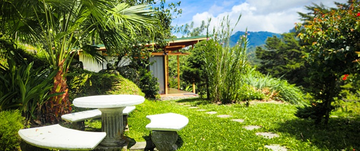 Cloud Bridge jardin jardin, table, chaise, nature