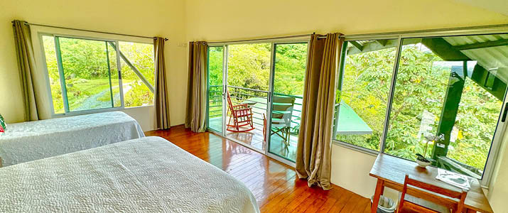 Hotel Boutique Finca 360 - chambre double chambre spacieuse avec baie vitrée