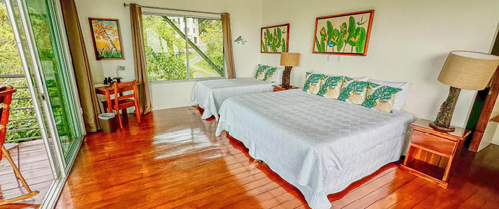 Hotel Boutique Finca 360 - chambre vue chambre quadruplespacieuse et lumineuse