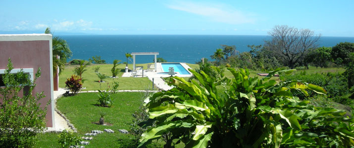 Casita Sollevante mer depuis le jardin