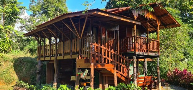 Cabañas Manu à Sarapiquí au Costa Rica, cabanes entourées de jungle tropicale