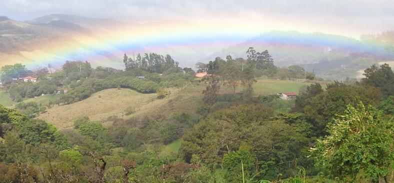 arc en ciel costa rica jungle ciel bleu