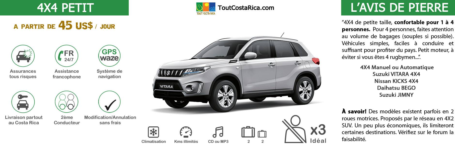 Location De Voitures 4x4 Tout Costa Rica
