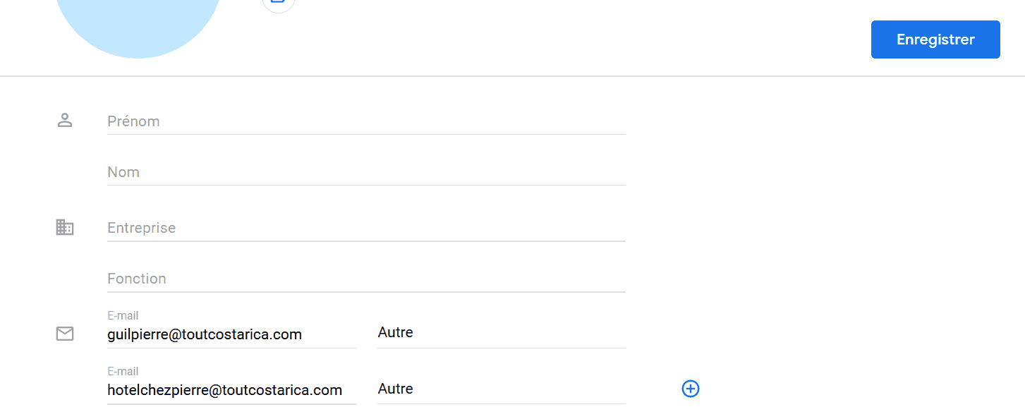 Rajouter les deux mails comme contact Rajouter un contact